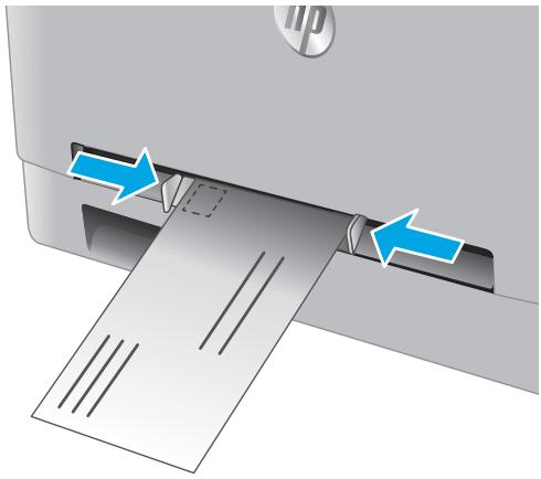 HP LASERJET PRO MFP M277DW - Load an envelope in the single-sheet priority feed slot (Tray 1) - 2