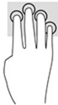 HP ELITE X2 1012 G1 (L5H17EA) - Four-finger tap (TouchPad only) - 1