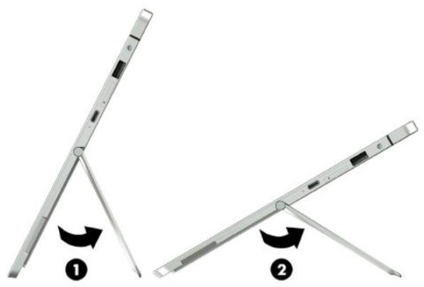 HP ELITE X2 1012 G1 (L5H17EA) - Using the kickstand - 1