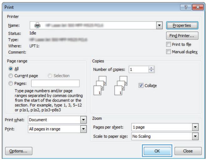 HP LASERJET ENTERPRISE 700 M712XH - Use a printing shortcut (Windows) - 4