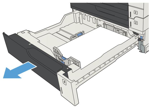 HP LASERJET ENTERPRISE 700 M712XH - Clear jams in the 500-sheet trays - 2