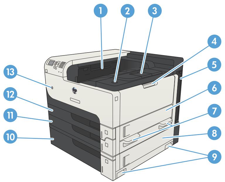 HP LASERJET ENTERPRISE 700 M712XH - Product front-right view - 1