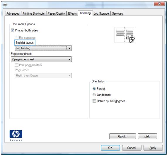 HP LASERJET ENTERPRISE 700 M712XH - Create a booklet (Windows) - 4