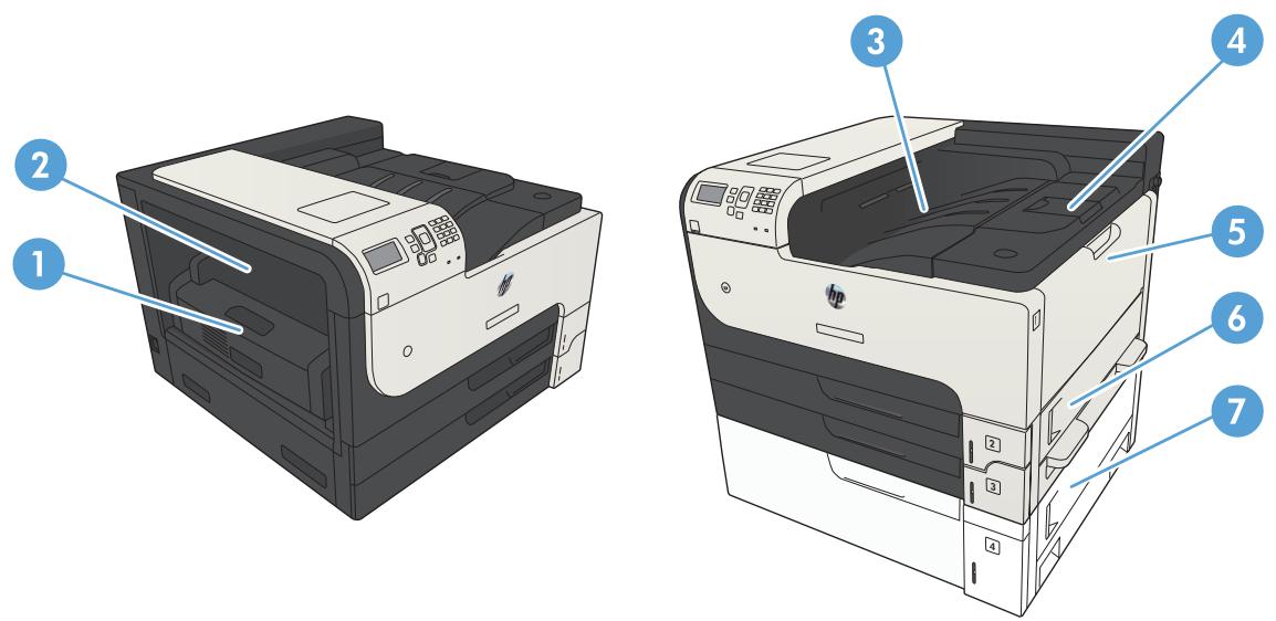 HP LASERJET ENTERPRISE 700 M712XH - Jam locations - 1