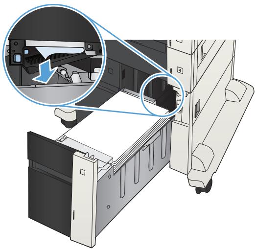 HP LASERJET ENTERPRISE 700 M712XH - Clear jams in the 3,500-sheet high-capacity tray - 4