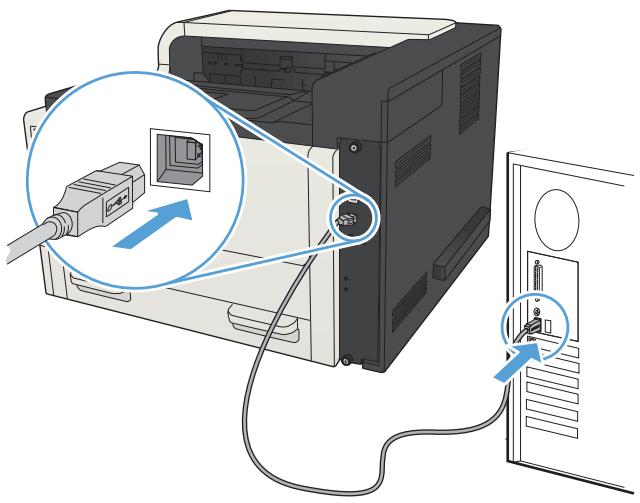 HP LASERJET ENTERPRISE 700 M712XH - Connect the product to a computer by using a USB cable and install the software (Windows) - 3