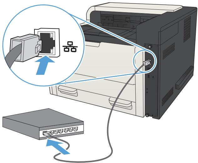 HP LASERJET ENTERPRISE 700 M712XH - Configure the IP address - 1