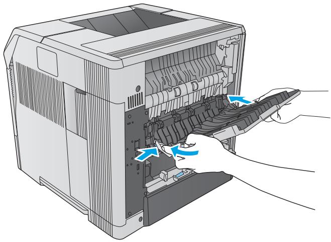 HP LASERJET ENTERPRISE M605X - Clear paper jams in the fuser area - 9