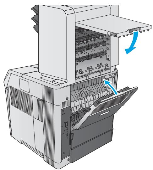 HP LASERJET ENTERPRISE M605X - Clear paper jams in the 5-bin mailbox - 5