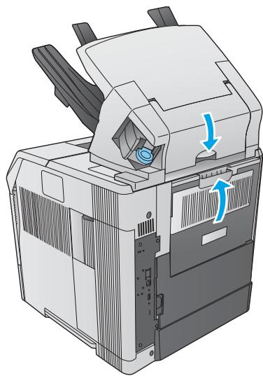 HP LASERJET ENTERPRISE M605X - Clear paper jams in the stacker or stapler/stacker - 3