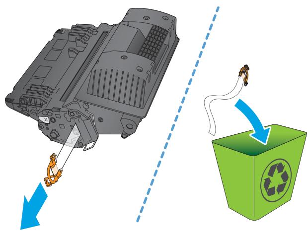 HP LASERJET ENTERPRISE M605X - Remove and replace the cartridge - 6