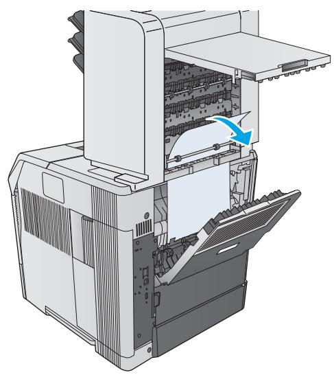 HP LASERJET ENTERPRISE M605X - Clear paper jams in the 5-bin mailbox - 4