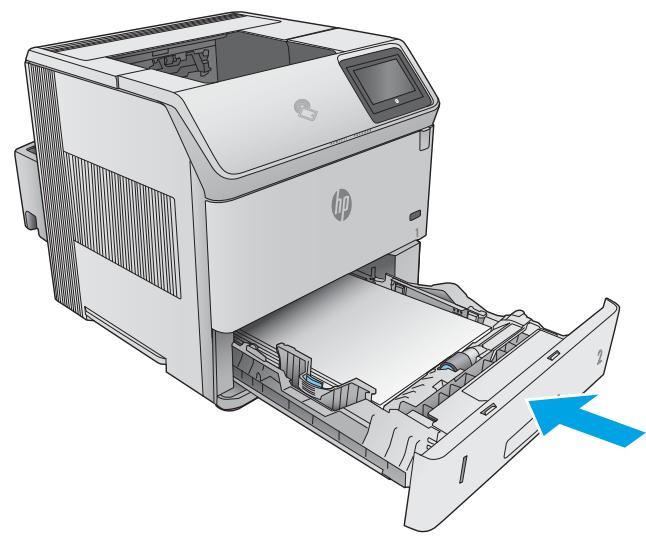 HP LASERJET ENTERPRISE M605X - Clear paper jams in Tray 2 and the 500-sheet trays - 4