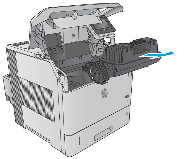 HP LASERJET ENTERPRISE M605X - Remove and replace the cartridge - 2