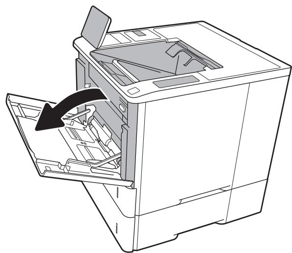 HP LASERJET ENTERPRISE M609X - Load paper to Tray 1 (multipurpose tray) - 1