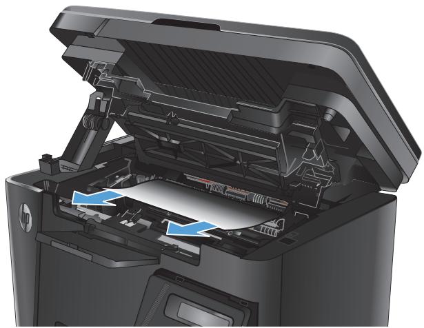 HP LASERJET PRO M125A - Clear jams in the output bin - 3
