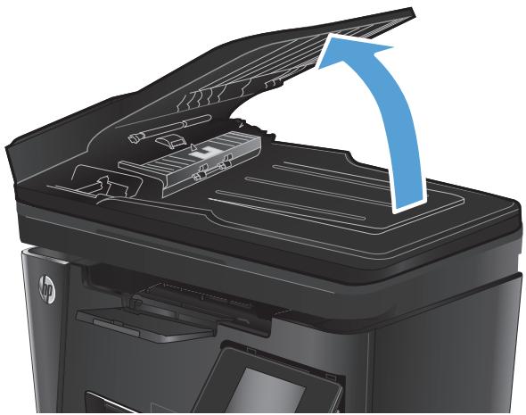 HP LASERJET PRO M125A - Clean the pickup rollers and separation pad in the document feeder - 1