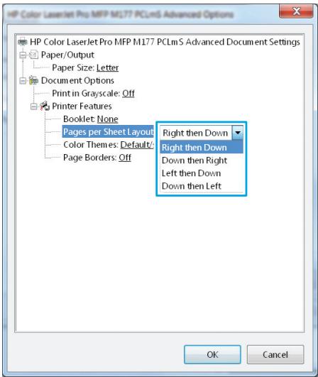 HP LASERJET PRO M176 - Print multiple pages per sheet (Windows) - 5