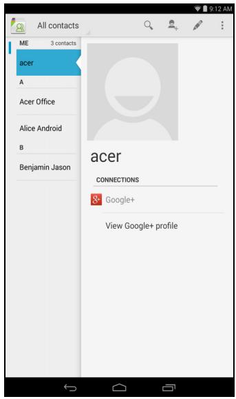 ACER ICONIA A1-840 (NT.L4JEE.004) - MANAGING PEOPLE AND CONTACTS - 1