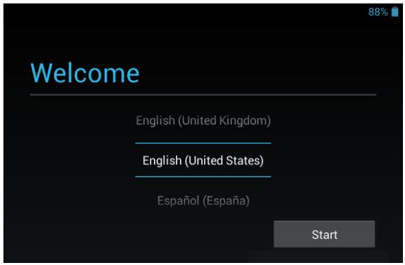 ACER ICONIA A3-A10 - Turning on for the first time - 1