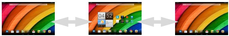 ACER ICONIA A3-A10 - The extended Home screen - 1