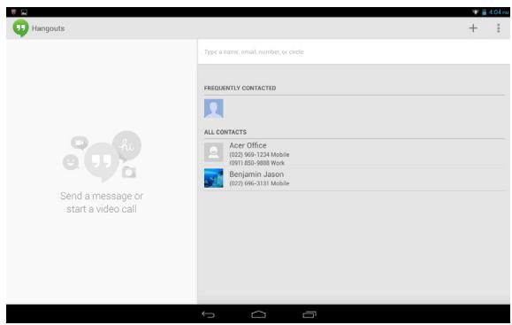 ACER ICONIA A3-A10 - Google Hangouts - 1