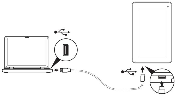 ACER ICONIA A3-A10 - Connecting to a PC as a USB storage device - 1