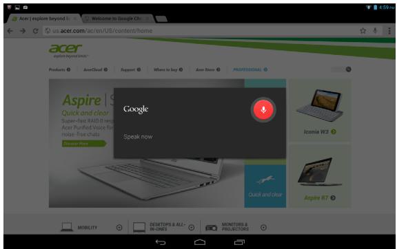ACER ICONIA A3-A10 - Voice Search - 1
