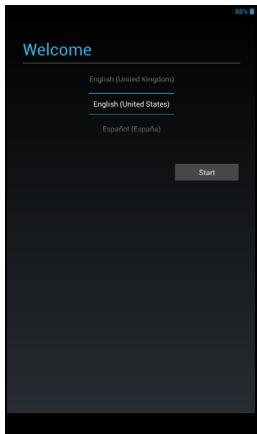 ACER ICONIA B1-710 - Turning on for the first time - 1