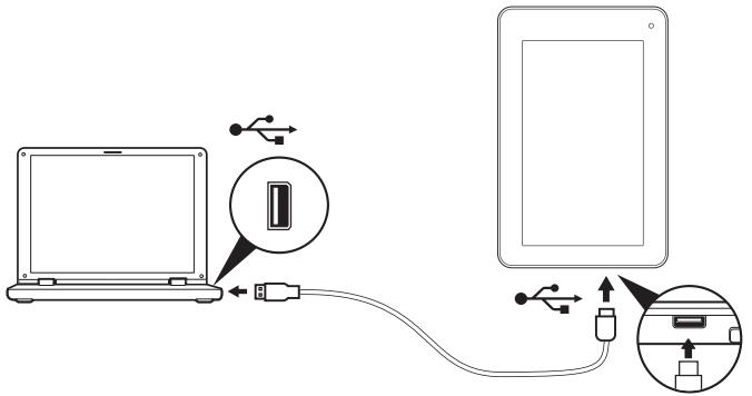 ACER ICONIA B1-710 - Connecting to a PC as a USB storage device - 1