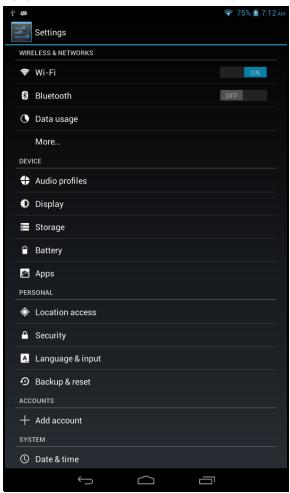 ACER ICONIA B1-710 - Advanced settings - 1