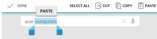 ACER ICONIA B1-710 - Inserting text - 2