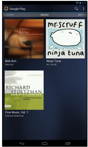 ACER ICONIA B1-710 - Play Music - 2