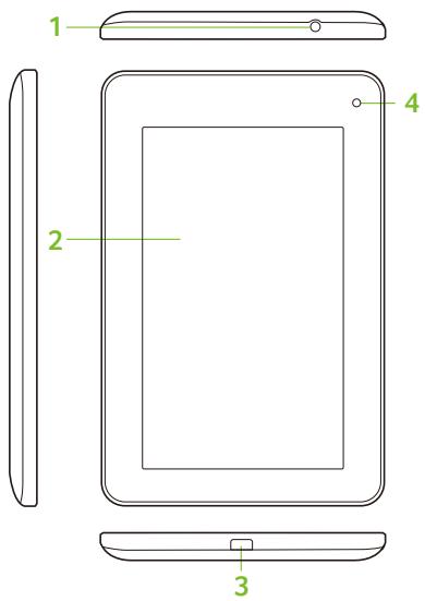 ACER ICONIA B1-710 - Getting to know your tablet - 1