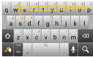 ACER LIQUID JADE - Swype - 1
