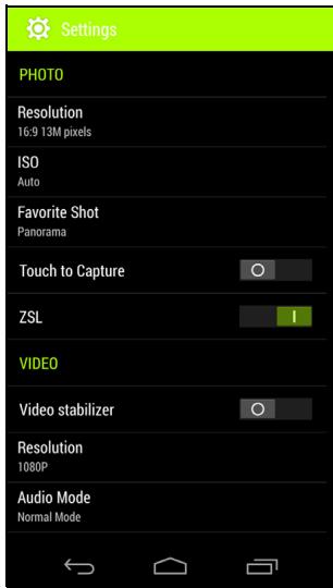 ACER LIQUID JADE - Settings - 1