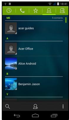 ACER LIQUID JADE - Managing your contacts - 1