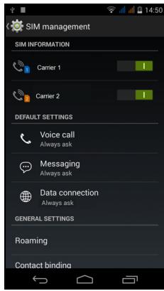 ACER LIQUID JADE - SIM Management - 1