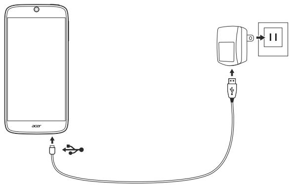 ACER LIQUID JADE - Charging the battery - 1