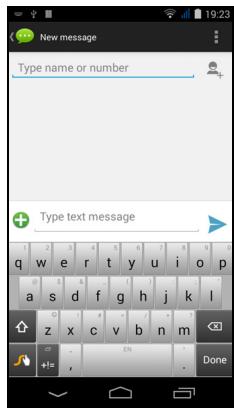 ACER LIQUID JADE - Creating a new message - 1