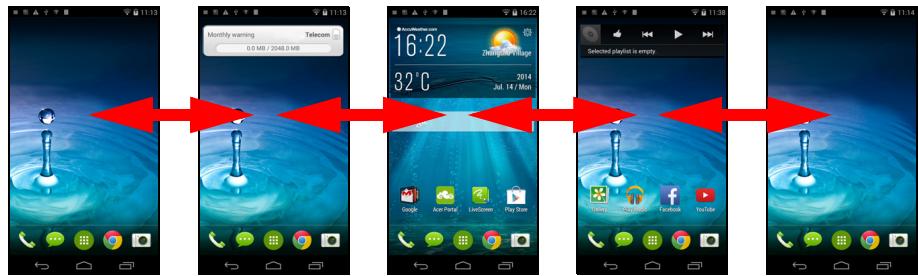ACER LIQUID JADE - The extended Home screen - 1