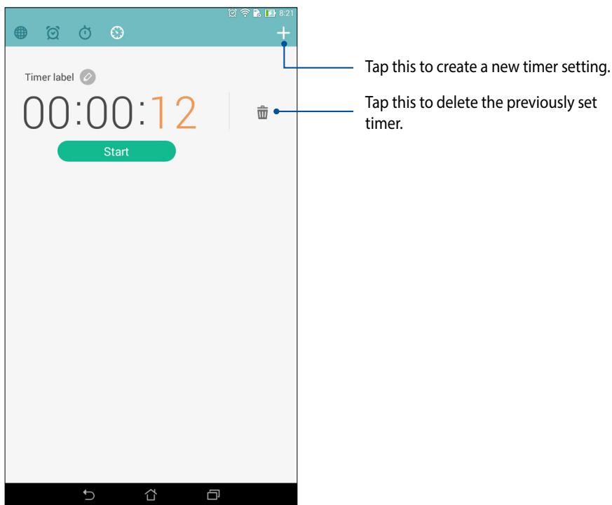 ASUS ME181CX-1F004A - Adding or deleting timer settings - 1
