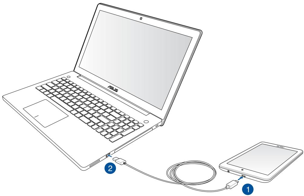 ASUS ME181CX-1F004A - Connecting with your notebook - 1