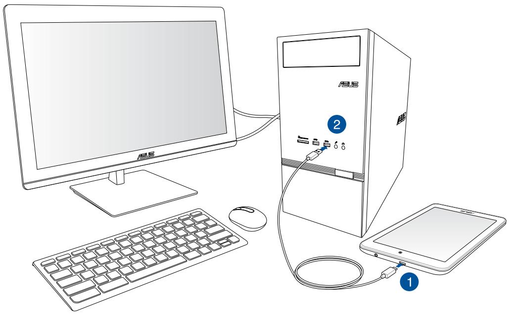 ASUS ME181CX-1F004A - Connecting with your desktop PC - 1