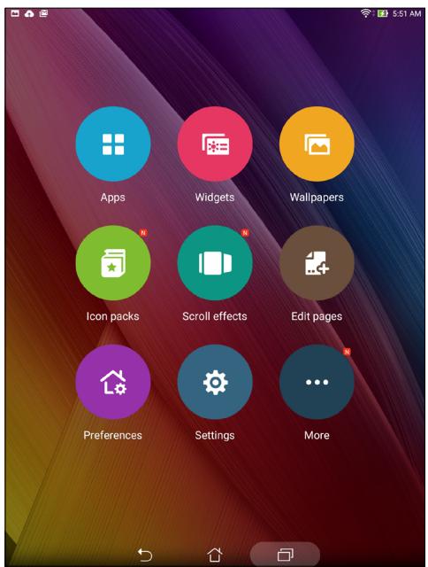 ASUS ZENPAD S 8.0 Z580C-1A007A - Personalizing your Home screen - 1