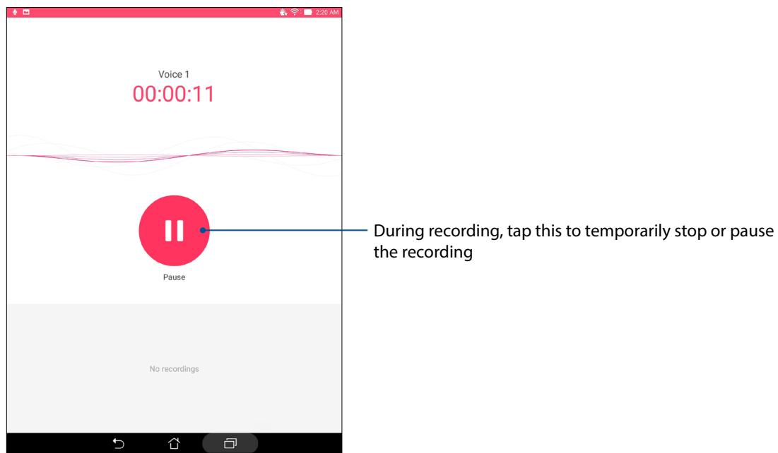 ASUS ZENPAD S 8.0 Z580C-1A007A - Launching Sound Recorder - 2