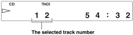 YAMAHA CD-S700 - Select a desired track by using the numeric buttons. - 3
