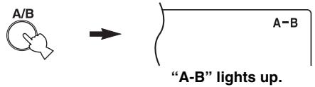 YAMAHA CD-S700 - Press A/B to select the end point of repeat play. - 1