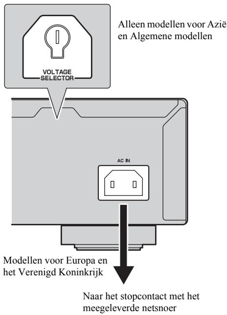 YAMAHA CD-S700 - Het meegeleverde netsnoer aansluten - 1
