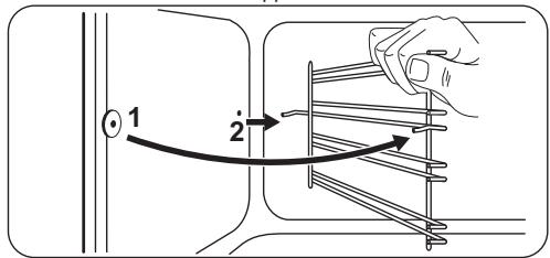 FAURE FCM656HPXA - Retrait des supports de grille - 2